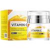 Utapossin Crema Viso Vitamina C, Crema Viso Antimacchia Illuminante, Facial Cream, Idratazione & Brillante - Liscia & Illumina la Carnagione, Leviga le Rughe - Migliora il Tono e la Consistenza della Pelle