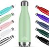 Mont-Clair H2O Borraccia Termica 500ML in Acciaio Inox, Borracce Termiche - 12h di Bevanda Calda e 24h di Bevanda Fredda - Senza BPA, Bottiglia Acqua, Borraccia 500ML Verde chiaro