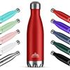 Mont-Clair H2O Stainless Steel Water Bottle Borraccia Termica 1L in Acciaio Inox | Borracce Termiche, 12h di Bevanda Calda e 24h Fredda, Senza BPA, Bottiglia Acqua, Rimani Idratato, Comoda e Portatile - Rosso