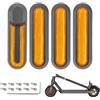 Diyxisk Monopattino Elettrico Bande Riflettenti, 4 Pezzi Bande Riflettenti Accessori Scooter, Accessori Monopattino, Adatto per Scooter Elettrico Xiaomi M365/Pro/Pro2/1S (Giallo)