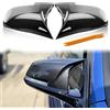 HEYOUTH Calotte Ricambio Specchietti Esterni Compatibile for BMW Serie 1 F20 F21/2'F22 F23 F87/3'F30 F31 F34/4'F32 F33 F36/i3 I01/X1 E84,Tappo Copri Specchietti Sinistra+Destra (Fibra di Carbonio)