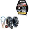 A2ZWORLD Catene Da Neve 205/80R15, 255/50R16,225/55R17,215/55R18,245/45R18,215/80R14,215/75R15,255/45R17,225/50R18,255/40R18,225/70R15,265/40R17,240/45R18,265/35R18,225/45R19,255/35R19
