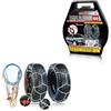 A2ZWORLD Catene Da Neve 195/80R15, 205/70R15,215/65R15,215/70R15,225/60R15,225/65R15,230/60R15,235/55R15,235/60R15,205/65R16,215/60R16,215/65R16,225/55R16,235/50R16,245/45R16,215/50R17,215/55R17,225/50R17