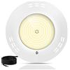 LyLmLe Luce Piscina LED Riempito di Resina, 35W Faretti LED Illuminazione ultrapiatta(équivalent 300W Lampada alogena), 3500lm,140°angolo, IP68 Impermeabile, Montaggio Superficiale, 12V AC/DC,3000K