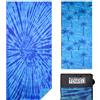 Vorvowry Telo Mare Grande Microfibra Uomo Donna Leggero Asciugatura Rapida Asciugamano Mare Telo Spiaggia Antisabbia con Borsa in Rete 80×180cm Tintura per Cravatta Blu
