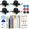 EEEKit 3D Joystick Analogico per Nintendo Switch Joycon Controller, 68 in 1 Sostituzione Riparazione Kit Joystick Sinistro Destro Thumbstick, Switch Levetta Accessori Ricambio