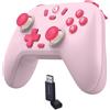 GameSir Nova Lite Wireless Controller - 2.4G & Bluetooth Gamepad for Windows PC, iPhone, Android, Switch & Steam Deck - Hall Effect Triggers, Turbo Function, Rumble Vibration (Blush Pink)