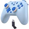 GameSir Nova Lite Wireless Controller - 2.4G & Bluetooth Gamepad for Windows PC, iPhone, Android, Switch & Steam Deck - Hall Effect Triggers, Turbo Function, Rumble Vibration (Sky Blue)