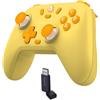 GameSir Nova Lite Wireless Controller - 2.4G & Bluetooth Gamepad for Windows PC, iPhone, Android, Switch & Steam Deck - Hall Effect Triggers, Turbo Function, Rumble Vibration (Golden Yellow)