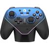 GameSir Super Nova Controller Wireless con Base di Ricarica - Stick Hall Effect, Grilletti Regolabili - Switch/Switch 2 Gyro, PC, Mobile - Nightfall Blue