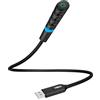 MillSO Microfono USB per computer con design a collo di cigno, pulsanti touch versatili e indicatore LED per PC laptop, corsi online, riunioni, streaming e giochi