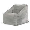 icon Natalia Pouf Bambini, Grigio, Velluto a Coste, Pouf Poltrona, Poltrona Sacco con Riempimento Incluso, Sedia Bambini, Mobili Camera da Letto
