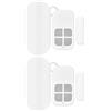 ThreeH 2 Packs porta finestra sensore di allarme con 2Packs telecomando 130db Wireless magnetico casa sicurezza sensori allarme per Home Store