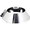 Nova Italf Scossalina Collare conico scossalina copriforo acciaio inox canna fumaria 5 decimi AISI 304 taglio laser ottima rifinitura scossalina per faldali canna fumaria camino stufa cucina barbecue (D 130mm)