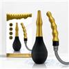 Douche Right 2-in-1 Kit Clistere a Bulbo Enema Douche - Doccia Anale per Uomini e Donne- Kit di Lavaggio Intestinale e Vaginale-Morbido Pulitore a Bulbo di Silicone per Enema- Backflow Function Valve