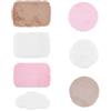 GORGECRAFT 7pz Tappeto In Miniatura Mini Decorazione per Casa Delle Bambole Rosa Bianco Marrone Chiaro Piccolo Tappeto per Casa Delle Bambole Soffici Forme Multiple Tappeto Da Pavimento Accessori