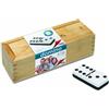 Cayro - Domino XXL - + 6 Anni - Gioco da Tavolo per Bambini e Adulti - Tessere di Grandi Dimensioni - Classico Gioco di Domino - con Scatola di Legno per riporre Le Tessere - da 2 a 4 Giocatori