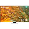 Samsung Q80D TV QLED 4K 55" QE55Q80DATXZT Smart TV Wi-Fi Eclipse Silver 2024, Processore NQ4 AI GEN2, 4K AI Upscaling, Simple Chamfer Design, Dolby Atmos