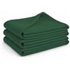 Glart G3TG set 3 coperte pile Oeko-Tex, 130x160 cm, 200 g/m², verde abete