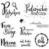 Rayher 50220000 Clear Stamps - Saluti, 102,5 x 97 mm, 9 motivi, 1 foglio, bianco, normale