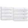 Superior NS Towel Set Asciugamani, Cotone, Bianco, 8PC Hand Towels