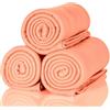 ALCLEAR 3 pezzi coperte in pile Oeko Tex, colore: rosa antico, dimensione 130x160 cm, oltre 200 g/m2, coperta da divano, coperta da soggiorno, coperta da picnic, copridivano