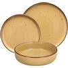 Tognana Bruges, Servizio piatti 18 pezzi per 6 persone, Stoneware, Giallo Ocra