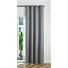 Gardinenbox München Dark 202410 - Tenda oscurante con occhielli, 225 x 145 cm, colore: grigio, 100% oscurante, motivo a spina di pesce