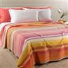 Caleffi Copriletto Singolo Non Trapuntato, Rainbow Light in Piquet, 50% Cotone 50% Poliestere, 170x260cm, Arancio, 1006782