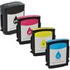 vhbw 4x cartucce compatibile con HP DesignJet 110 Plus, 100, 110plus, 100 Plus, 110 - ciano, magenta, giallo, nero (compatibile)