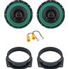 IPNOSIS Kit 2 Casse IP-01165 per Fiat Croma dal 2005 in poi con 2 Supporti Anteriori, 2 Connettori