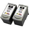 TONER EXPERTE Kit 2 XL PG-37 CL-38 Cartucce d'inchiostro compatibili per Canon Pixma iP1800, iP1900, iP2500, iP2600, MP140, MP190, MP210, MP220, MP470, MX300, MX310 (Nero, Colore)
