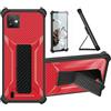 bojioderf Custodia per Wiko Y82 Coque Custodia Case Ibrida [con Protezione dello Schermo in Vetro temperato] [Supporto Magnetico Pieghevole] [Resistente alle Impronte digitali Smerigliato] Rose