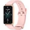 GIOPUEY Cinturini Compatibile con Honor Band 9, Morbido Silicone Cinturino [Resistente all'Usura] [Traspirante] - Pink