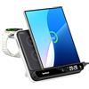 SwanScout Caricatore Wireless per Samsung Z Fold 7/S25 Ultra/S25/iphone Air/17, Stazione di Ricarica 30W Veloce per Z Fold 6/5/4, Caricatore per Galaxy Watch 8/8 Classic/7/Ultra/6/5, SwanScout 710FS