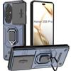 DERHAN Cover per Honor 200 Pro, Custodia Antiurto con Copertura Scorrevole Della Fotocamera e Supporto - Blu