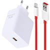 EuAcesry 80W Caricatore Rapido con SUPERVOOC Cavo USB C 1M/3.3FT per Nord CE4 Lite 3 12R 11, Caricatore USB Rapido con Cavo USB Type C per OPPO Find X5 Pro Reno11 10 8 realme GT NEO 3T