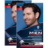 Men Perfect Gel tinta anti-grigio 90 nero (2 x 80 ml), colore per capelli da uomo dissolve i capelli grigi, tinta anti-grigia per un risultato naturale