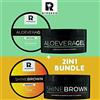 Shine Brown Byrokko SHINE BROWN Premium Tanning Accelerator Cream x 190ml Sunbed o Outdoor Sun Use Tan Up! & Aloe Vera Lenitivo Doposole Gel Idratante x 200ml Ingredienti Naturali.