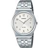 Casio Orologio Uomo - MTP-B145D-7BVDF Quadrante Bianco, Cinturino Argento, Argento, One Size, Bracciale