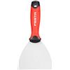 FESTA Coltello per giunti - 12,1 cm professionale per cartongesso con lama in acciaio inox, coltello per stucco con manici in gomma, attacco resistente, raschietto per vernice e carta da parati, applicatore