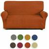 Corredocasa Copridivano e Copripoltrona IMPERIALE Jacquard Elasticizzato Adatto per 2 3 4 posti Elegante Morbido e Resistente protegge il tuo arredamento con stile (Arancione, 3 Posti Divano)