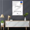 PoStar - Cornice portafoto B2 da 50 x 70 cm, in legno con vetro Plexi infrangibile - Cornice per foto, poster e diplomi - Cornice per foto 50 x 70 cm - Bianco