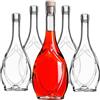 KADAX Bottiglie vuote di vetro 500 ml, 10 pezzi, bottiglie di liquore con tappo, bottiglie per riempire liquori, vino e grappa, bottiglie decorative, bottiglie di vino in vetro