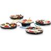 Princess Grill da Tavolo 103080 Dinner4All - per 4 Persone - Un Nuovo Modo di cuocere in Stile teppanyaki, 1000 W, Alluminio, Nero e Bianco