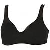 GIOS Reggiseno preformato leggero in lycra senza ferretto art. PERFETTO (2pz) - 6, Nero