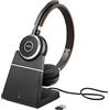 Jabra Evolve 65 SE Cuffie Wireless Mono,Bluetooth,microfono con cancellazione del rumore,Batteria a lunga durata e base di ricarica,Certificate UC per Zoom,Unify e altre piattaforme,Nero, 6599-833-499
