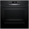 Bosch HRG532BB3 Serie 4, Forno con vapore da incasso, Display LED Touch, Funzione Air Fry, EcoClean, 15 programmi automatici, Nero, 60 x 60 cm
