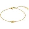 BOSS Jewelry Collana e Bracciale da Donna Collezione DOUBLE B PETIT in Acciaio Inox con un Charm Doppio B, oro