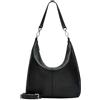 Liebeskind Hobo M Noos Sheep Natural, Borsa a Mano Donna, Nero